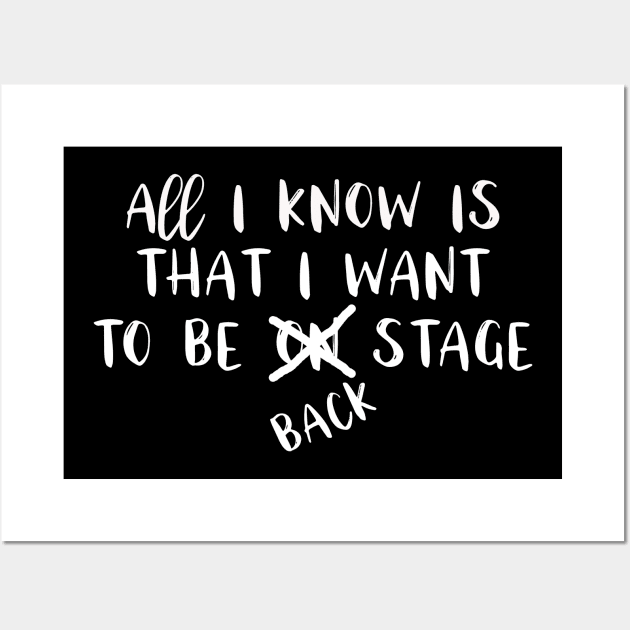 Funny Stage Manager Quote Wall Art by Jimmyson